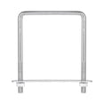 thumbnail image 1 of Unique Bargains Square U-Bolts 3 Sets 92mm Inner Width 130mm Length M8 304 Stainless Steel with Nuts and Plates, 1 of 4