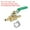 Green, variant on REGALWOVEN Ball Valve, Brass Shut-off Valve Switch Hose Barb Pipe Fittings Red 3/8"