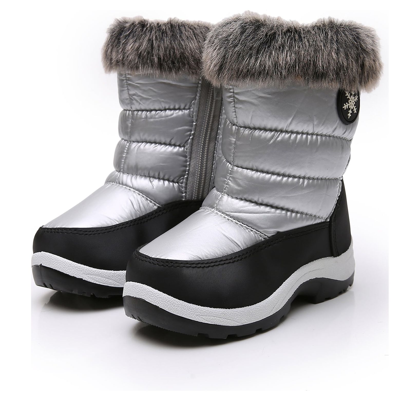 Apakowa Girls Insulated Winter Snow Boots photo 6