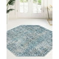 thumbnail image 3 of Rugs.com Newport Collection Rug – 7' Octagon Blue Medium Rug Perfect For Living Rooms, Kitchens, Entryways, 3 of 9