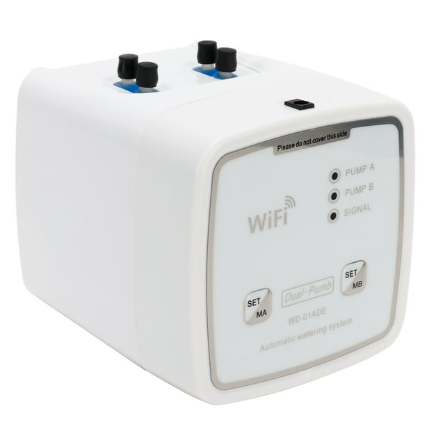 Automatic Watering System, Battery Powered Plant Watering System, 100-240V For Plant Garden Farm Greenhouse Dual Pump US Plug