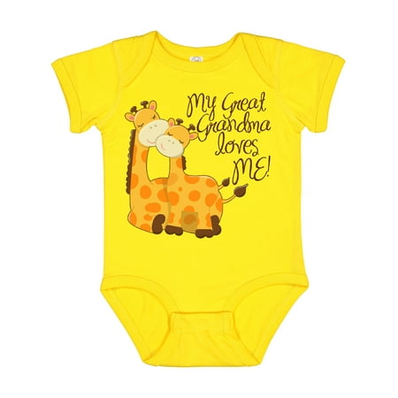 

Inktastic My Great Grandma Loves Me! Gift Baby Boy or Baby Girl Bodysuit