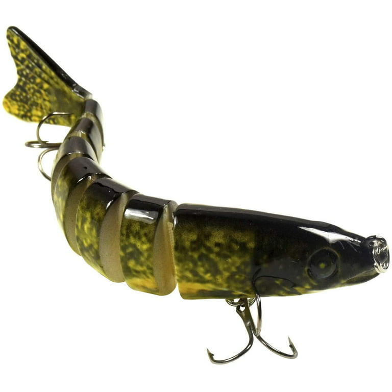 HQRP Jointed Multi-Section Slow Sinking Glide Tackle Pike Fishing Lure  Fresh-Water Lakes Fish Bait 