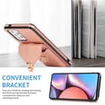 thumbnail image 5 of Crossbody Wallet Women Case for Samsung A32 5G,[RFID Blocking] Credit Card Holder with Should Strap,Premium PU Leather Purse Metal Buckle Folio Flip Cover for Samsung Galaxy A32 5G, Rosegold, 5 of 8