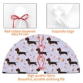 thumbnail image 4 of Sikiie Dachshund Dog 30-48 inches {designName} Print Christmas Tree Skirt Snowman Xmas Tree Skirt with Edge Christmas Decorations for Holiday Party36", 4 of 7