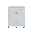 thumbnail image 3 of Linon Peggy Rolling Wood File Cabinet in Gray, 3 of 18