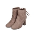 thumbnail image 5 of New Women Nature Breeze Bonita01 Faux Suede Chunky Heel Drawstring Riding Bootie, 5 of 5