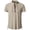 R9-Beige, variant on Medieval Pirate Shirt for Men Cotton Linen Short Sleeve Costume Lace Up Stand Collar Shirts Halloween Viking Pirate Cosplay Vintage Top,White S