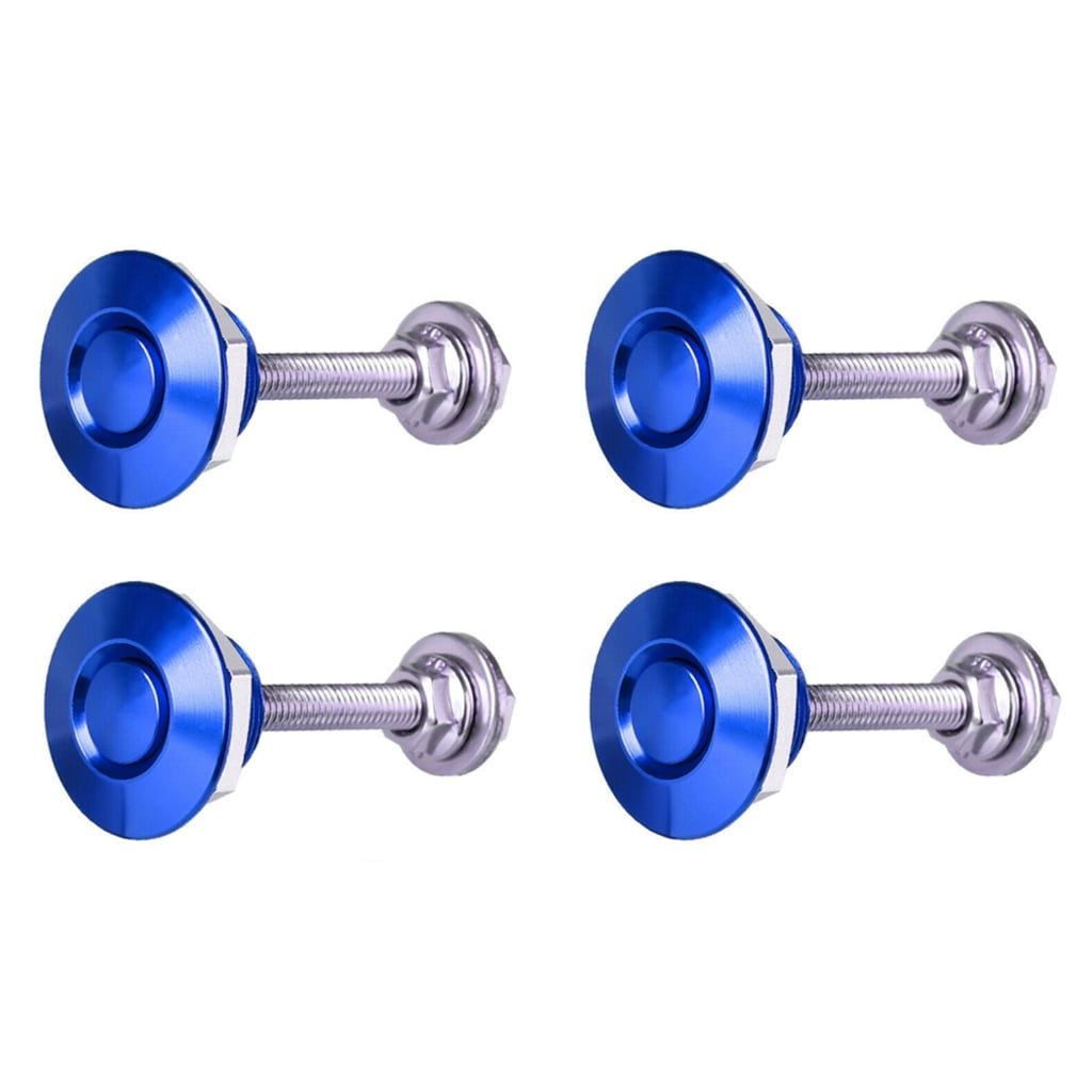 4Pcs Push Button Quick Release HoodPins Latch BumperUniversal