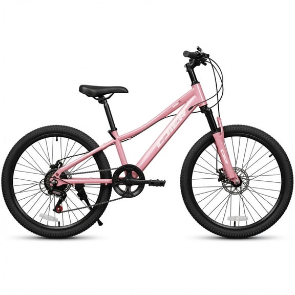 20 Inch Mountain Bike for Kids, Akaber Bicycles for Boys Girls 6-14 Years, 7 Speed Gears, Suspension Fork, Dual Disc Brakes, Anti-Slip Tires
