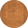 thumbnail image 1 of Ahgly Company Indoor Round Oriental Orange Industrial Area Rugs, 7' Round, 1 of 4