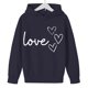 thumbnail image 3 of Sudadera con capucha y estampado de corazón de San Valentín, sudadera de manga larga para niños y niñas, chaqueta para niñas de talla mediana y grande., 3 of 7