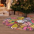 thumbnail image 6 of Yiaed Fruit-Flavored Ice-Cream Print Christmas Tree Skirt , Tree SkirtsTree Mat for Christmas Winter Holiday Indoor Decorations-36", 6 of 7
