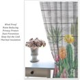 thumbnail image 5 of Watercolor Cactus Curtain,Southwest Tropical Plant Desert Wooden Board Background Rod Sleeves Window Drapes for Living Room Bedroom Kitchen Bathroom Home Decor W84xL84in, 5 of 6