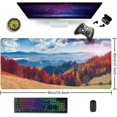 thumbnail image 2 of Colorful Autumn Landscape in Mountain Village Gaming Mouse Pad XXL Large Desk Mouse Pad Keyboard Mat with Stitched Edges Waterproof Non-Slip Desk Mat for Laptop,Keyboard,Computer 35.4 * 15.7 Inch, 2 of 6