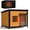 43" Dog House with Insulated Liner Brown, variant on HomeSheek 59" Extra Large Outdoor Dog House, Weatherproof Roof & Chew-Resistant Metal Frame, Easy Assembly, Durable Kennel for All Breeds