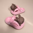 thumbnail image 5 of Toddler Kids Cute Cartoon Animal Clogs with Adjustable Heel Strap Closed Toe Slide Sandals, Summer Lightweight Slippers for Boys Girls Indoor Outdoor Pink 6.5-7 Years, 5 of 5
