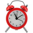 thumbnail image 1 of Reloj despertador de Metal con doble campana Retro, alarma de sonido silencioso y fuerte con, 1 of 5