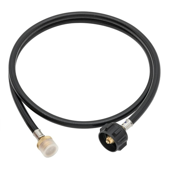 Royal Gourmet ADA1001 5 Feet Adapter Hose, 1 lb Portable Appliance to 20 lb Propane Tank Converter with Type 1 Connection, Black