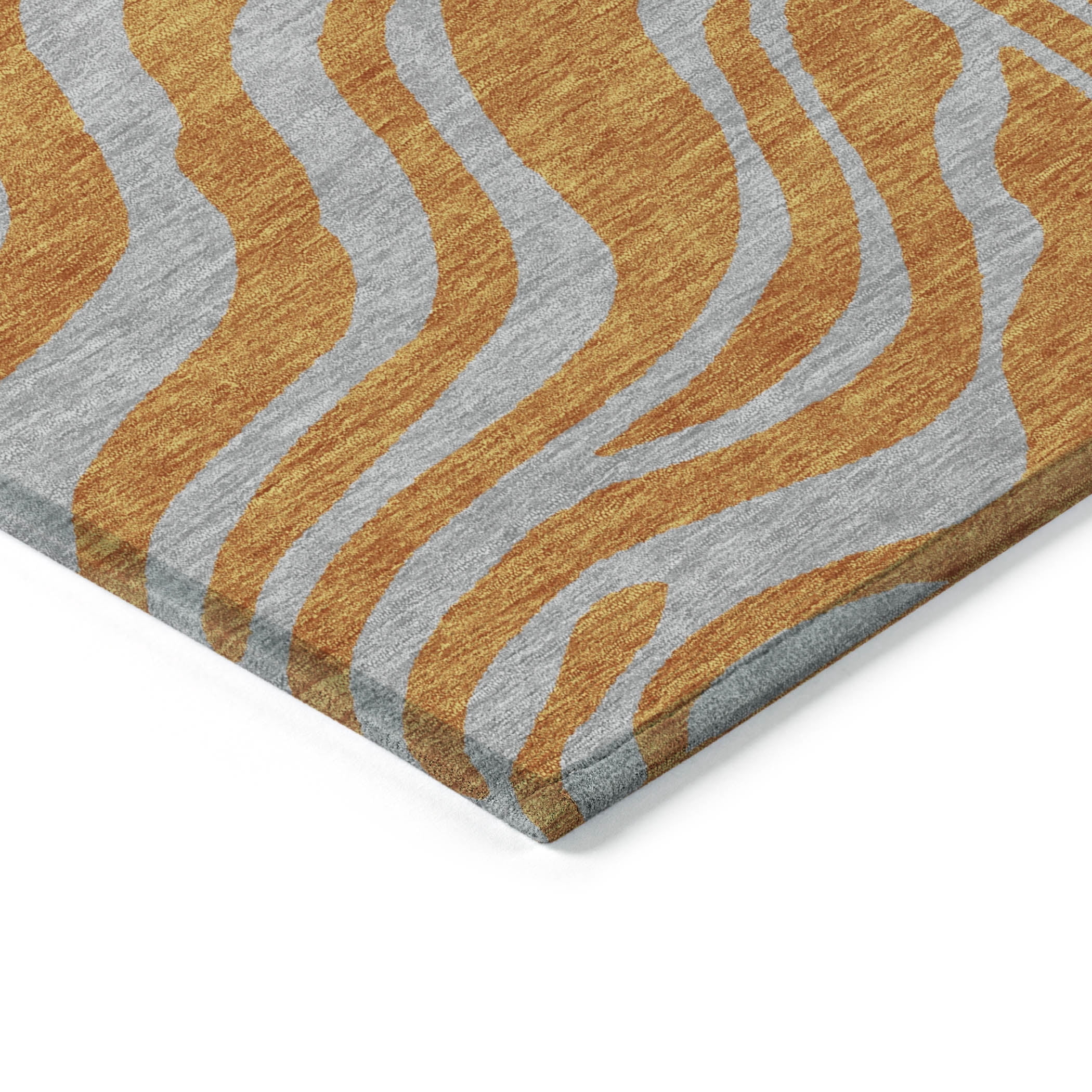 Addison Rugs Chantille Indoor/Outdoor Transitional Animal Print Orange Washable Rectangle Rug, 3' x 5'