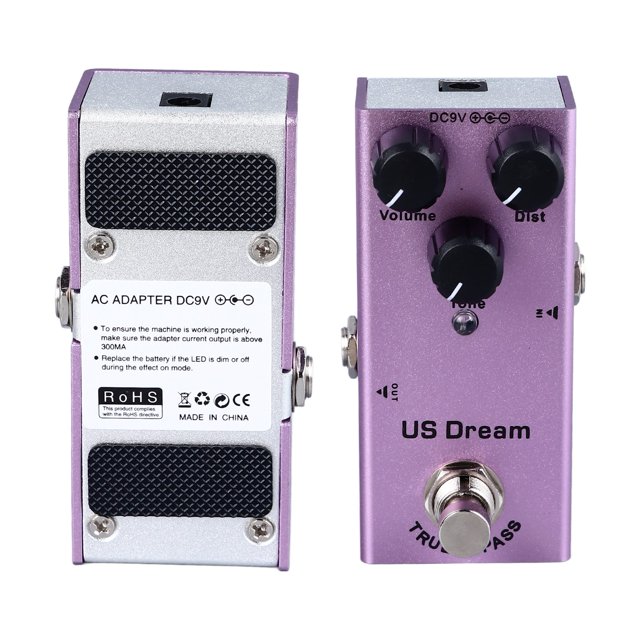 Electric Guitar Effects Pedal, Aluminum Alloy Multiple Effects Accurate Chorus Guitar Pedal for Replacement