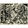 thumbnail image 2 of Albert Müller 14x12 Black Ornate Wood Framed Double Matted Museum Art Print Titled: Sparkle (1925), 2 of 5