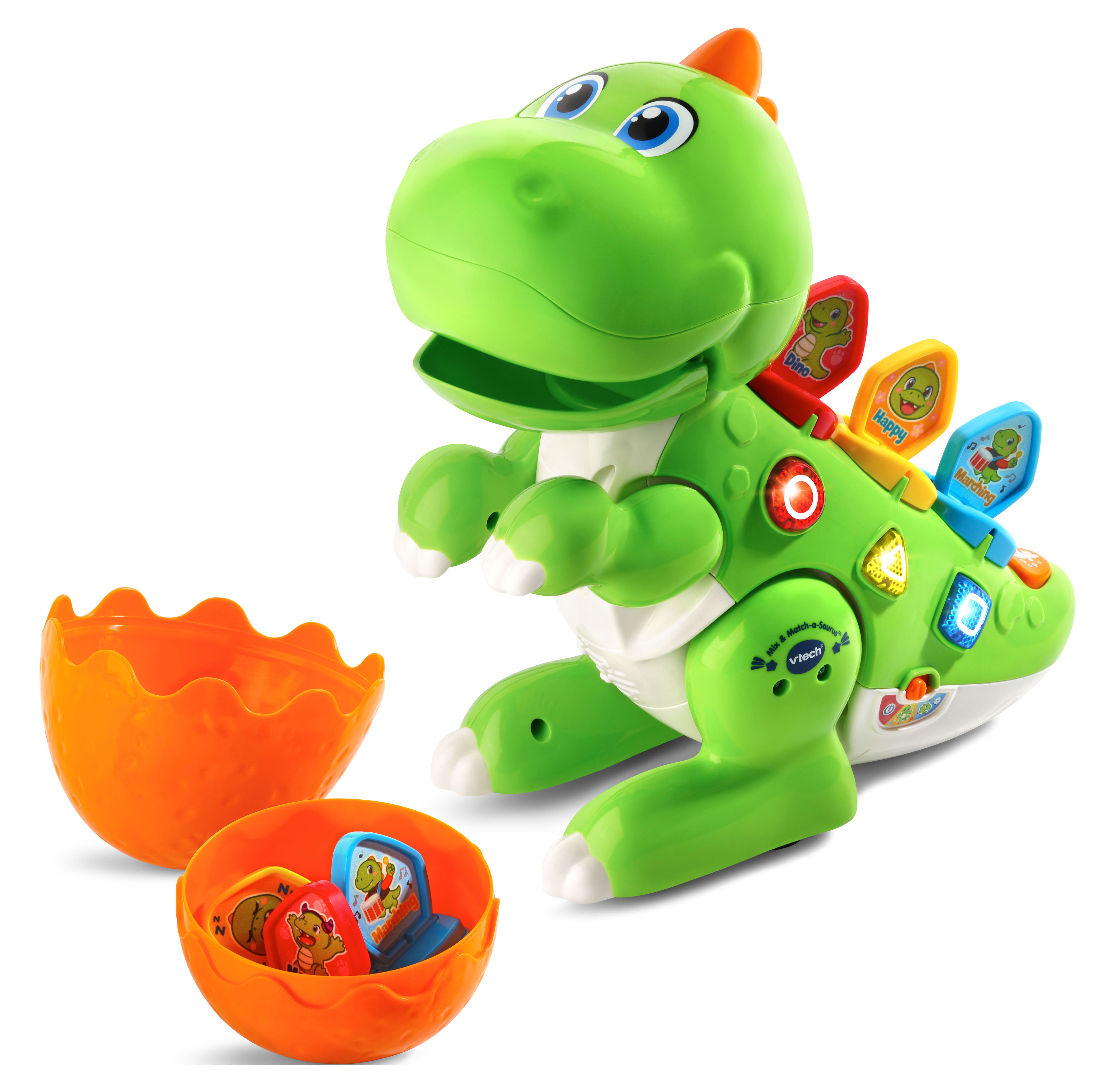 VTech Mix and Match-a-Saurus, Dinosaur Learning Toy for Kids, Green - image 5 of 10