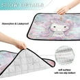 thumbnail image 4 of Qxltty Beautiful Unicorn Cat litter Pads Pet Set of 3 Diaper Mats Center Anti-leakage Layer Absorbent Soft and Comfortable, 4 of 7