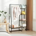 thumbnail image 2 of Giantex Heavy Duty Clothes Rack, Metal Garment Rack, Free Standing Closet Organizer, Hanging Bar, Black, 2 of 8