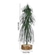 thumbnail image 3 of pstuiky Árbol de Navidad pequeño mini árbol de Navidad mini pino cepillo para botellas árbol artificial con base de madera para decoración de mesa., 3 of 6