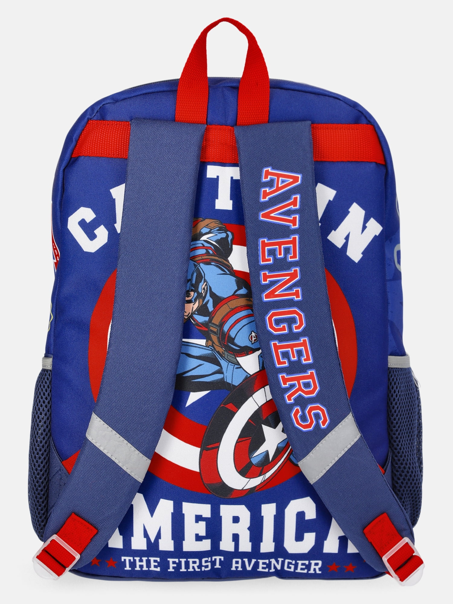 Marvel Avengers Unisex 17" Varsity-Themed "Avengers Assemble" Backpack, Navy