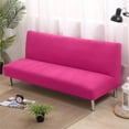 thumbnail image 2 of Color sólido sofá cama sin reposabrazos elástico apretado de cubierta de sofá elástico Flexible fundas de sofá para banquetes Hotel, 2 of 4