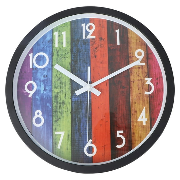 YOSADIER Hanging Wall Clock Retro Style Wooden 30x0.3937x1.6in Timekeeping For Bedroom Office