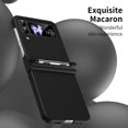 thumbnail image 5 of MonsDirect for 6.7 inch Samsung Galaxy Z Flip 3 5G 2021 Case with A Capacitance Pen, Two Hinge Protection Hard PC Back Anti-Drop Shockproof Full Coverage with S Pen Holder for Galaxy Z Flip 3, Black, 5 of 7
