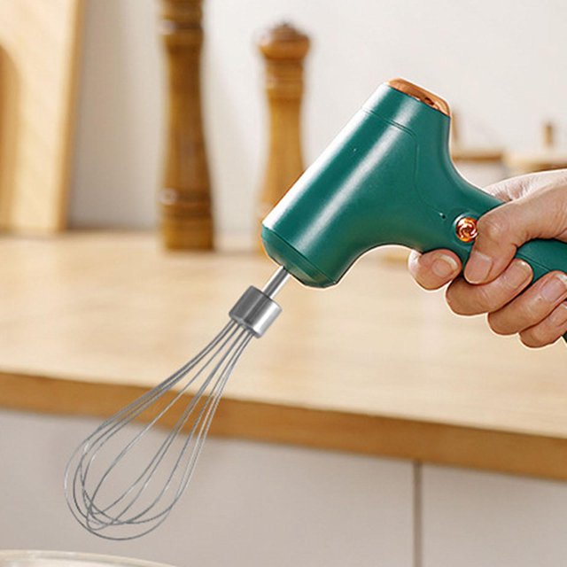 a de mano eléctrica portátil a de mano recargable USB a de mano eléctrica inalámbrica de mano para comida de bebé, pastel, cocina , varilla varilla perfecl Mezclador de mano
