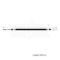 thumbnail image 3 of Cable Chicote Acelerador CAHSA Compatible Con Renault R10 1.3L 1968 1969 1970 1971, 3 of 7