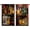 Wine Bottle, variant on dinii Pumpkin Kitchen Curtains Cafe Curtains for Bathroom Dining Room Living Room Pocket Window Drapes 2 Panels Set 28"x36"