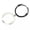 Black+White, variant on 2Pcs Couple Magnetic Matching Touch Bracelet Rope Braided Bracelet Distance-Black