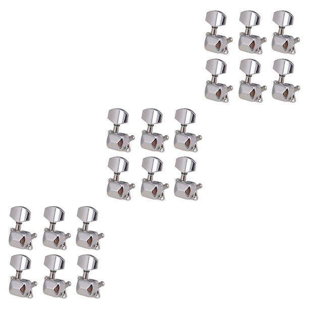 Yuarrent 6 piezas de afinación de guitarra de 6 cuerdas, perillas de afinador, instrumento Musical 6 derecho 6 Rätt 3piezas Yuarrent CBP232518