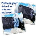 thumbnail image 4 of Zone Tech Auto Side Mirror Protective Cover - Classic Black Auto Exterior Mirror Covers from Snow, Ice and Frost, 4 of 6