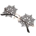 thumbnail image 1 of OULII 1 Pair Rimless Snowflake Sunglasses Black PC Metal For Birthday And New Year Party Decor 15x14cm, 1 of 8