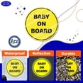 thumbnail image 4 of Autocollant Bébé à Bord pour Voitures (Jaune - 2 Pack) - Sans Aimant Ni Ventouse - Panneau de Sécurité - Autocollant Mignon et Drôle pour Fenêtre Pare-Chocs, 4 of 4