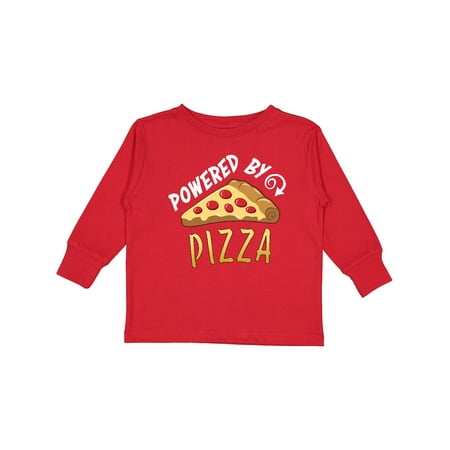 

Inktastic Powered by Pizza Gift Toddler Boy or Toddler Girl Long Sleeve T-Shirt