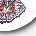 thumbnail image 3 of Designart 'Owl on the Grudge ' Modern wall clock, 3 of 6