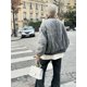 thumbnail image 2 of Chaqueta acolchada con cremallera y cuello redondo para mujer, abrigo holgado con botones y bolsillos, ropa de calle informal, Otoño e Invierno, 2 of 5