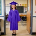thumbnail image 6 of 2026 Graduation Cap and Gown Set with Tassel Matte Ceremony Robe Outfit for Kindergarten Elementary School Graduation Ceremony, 6 of 7