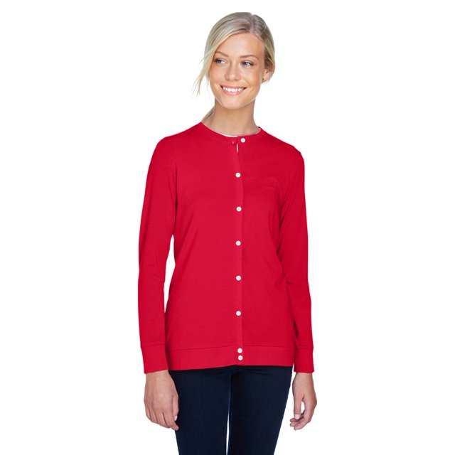 Cárdigan con lazo Perfect Fit™ para mujer ROJO XL Devon & Jones DP181W