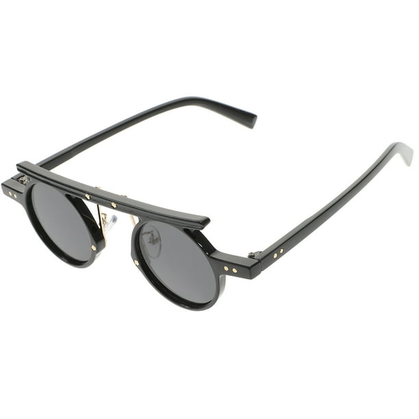 BRIGHTFUFU Gafas de sol retro redondas gafas de sol de moda gafas de sol al aire libre para hombres mujeres