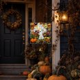 thumbnail image 6 of OCCOA Cute Ghost Stained Glass Style Acrylic Hanging Ornament with Bell Fall Pumpkin Window Suncatcher for Halloween Home Porch Decor Gift Idea, B, 6 of 6