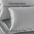 thumbnail image 5 of California Design Den 500 Thread Count King Pillow Cases, Soft & Silky 100% Cotton Sateen - Light Grey, 5 of 8